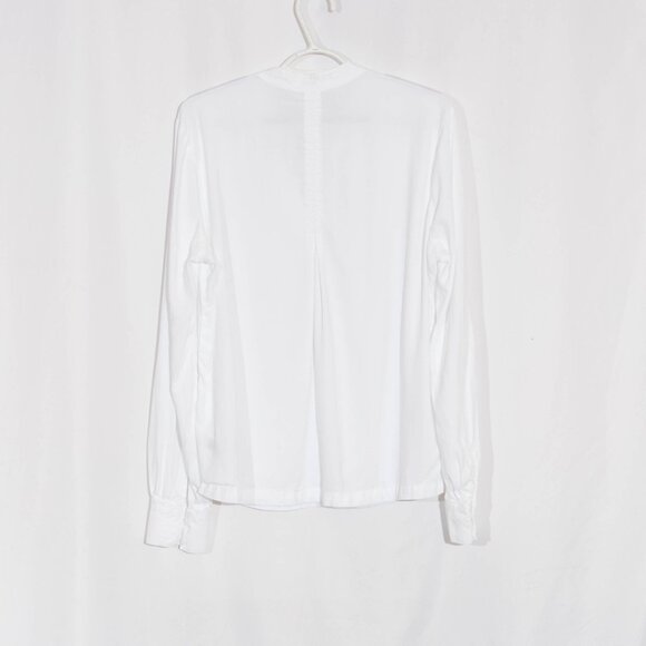 CLOTH & STONE White Popover Long Sleeve Blouse Size L - Picture 3 of 9